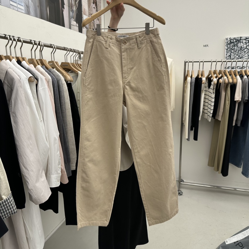 MER東大門代購女裝新品26春季時尚熱賣休閑推薦職業休閑褲MER/ANGELO BIANCO休閑褲圖色1