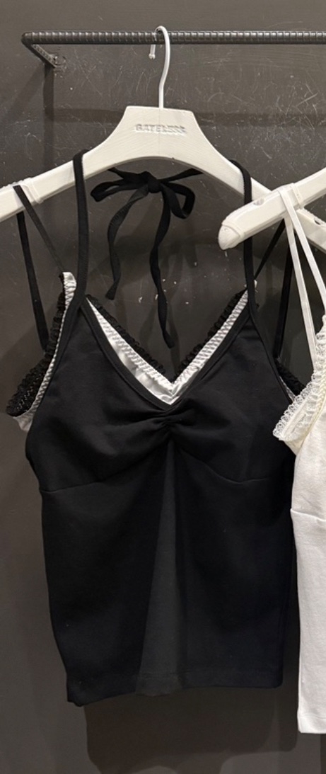 GATELESS東大門代購女裝新款推薦時尚熱賣職業吊帶背心蕾絲GATELESS吊帶/背心圖色3