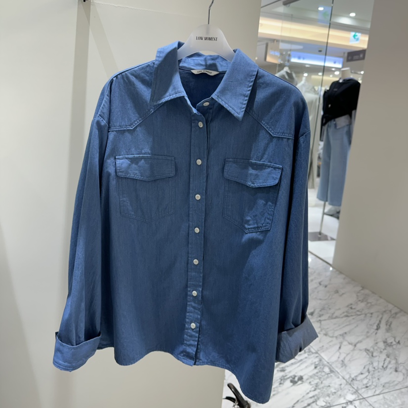 LOW MOMENT東大門直郵女士新款熱賣推薦時尚休閑襯衫蕾絲衫LOW MOMENT襯衫/蕾絲衫圖色1