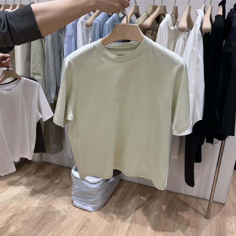 HAUS-A韓國直郵女裝新品時尚推薦26春季休閑熱賣職業T恤HAUSWOMENT恤圖色4