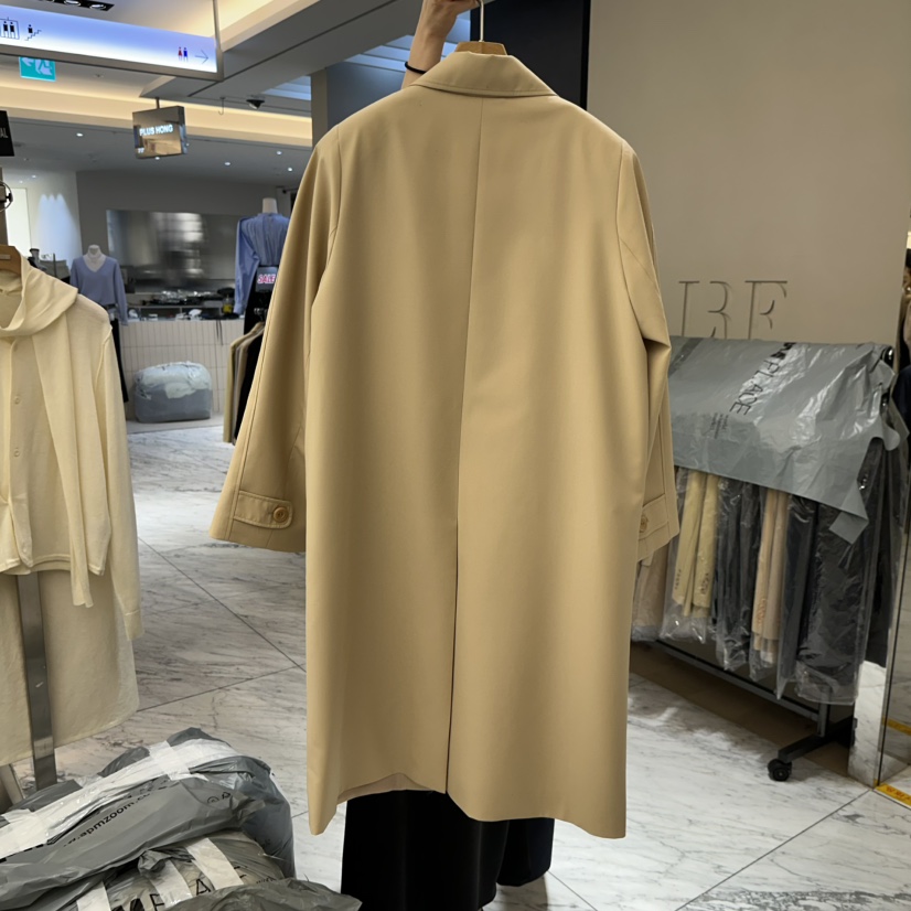 MER東大門實拍女士新款人氣休閑熱賣推薦時尚26春季長款風衣MER/ANGELO BIANCO長款風衣