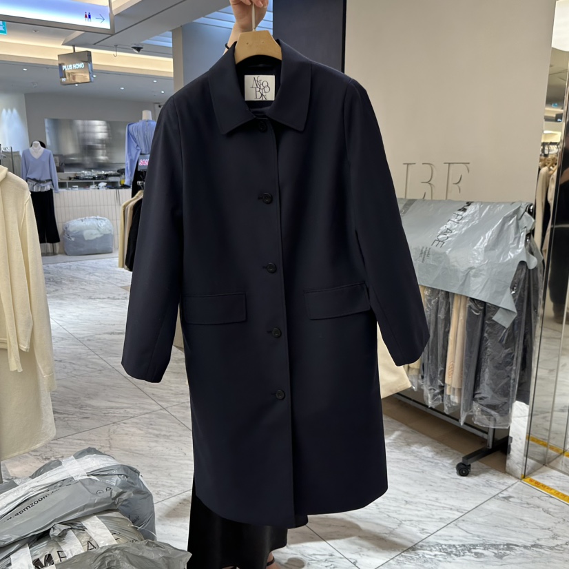 MER東大門實拍女士新款人氣休閑熱賣推薦時尚26春季長款風衣MER/ANGELO BIANCO長款風衣圖色2