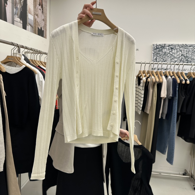 MER韓國代購女裝新款時尚推薦休閑26春季職業人氣套裝兩件套MER/ANGELO BIANCO套裝圖色1