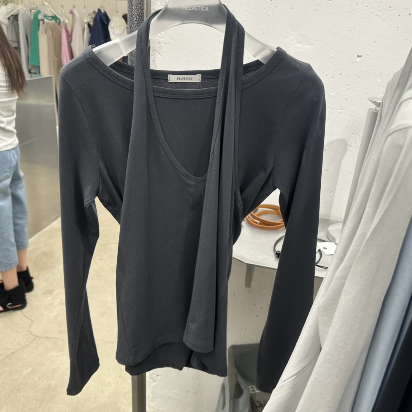 HELVETICA韓國直郵女士新款推薦休閑熱賣人氣26春季套裝兩件套HELVETICA套裝圖色2墨色