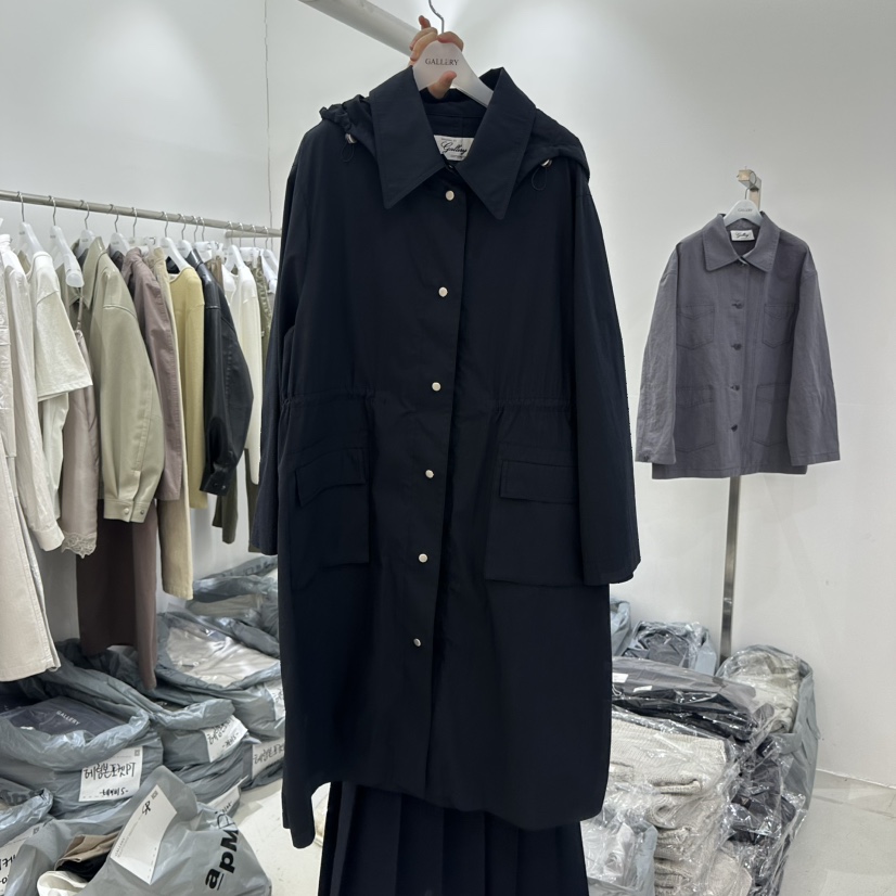 GALLERY-P韓國直郵女士新品熱賣人氣時尚26春季長款風衣GALLERY-P長款風衣圖色2