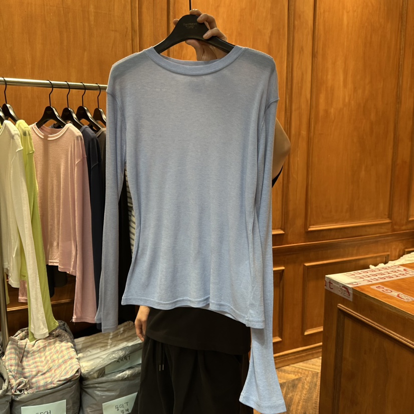 GARMENT-P東大門代購女士新款休閑職業熱賣人氣26春季長袖T恤GARMENT長袖T恤圖色3