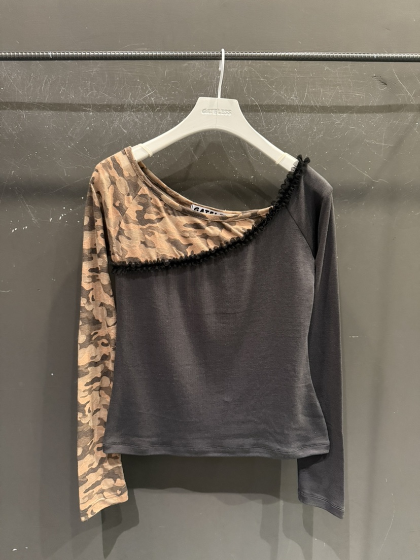 GATELESS韓國代購女裝新品職業推薦時尚人氣熱賣26春季長袖T恤GATELESS長袖T恤圖色2