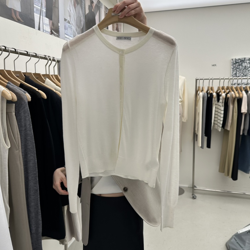 MER韓國直郵女裝新品26春季休閑人氣職業時尚推薦針織衫羊毛MER/ANGELO BIANCO針織衫圖色2