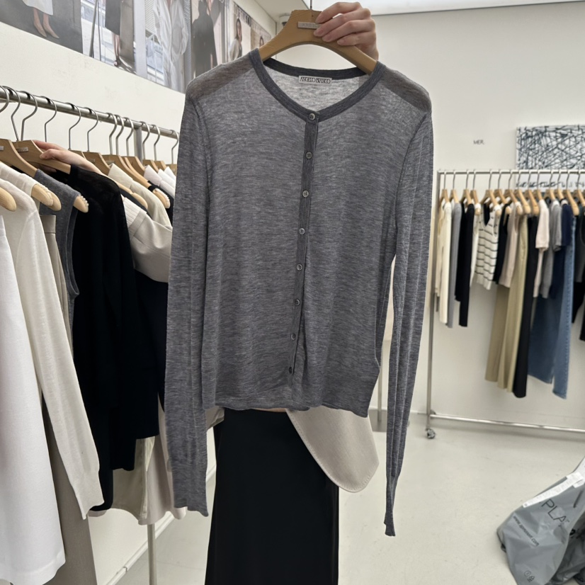 MER韓國直郵女裝新品26春季休閑人氣職業時尚推薦針織衫羊毛MER/ANGELO BIANCO針織衫圖色3