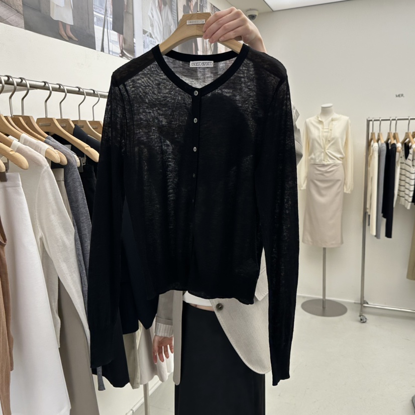 MER韓國直郵女裝新品26春季休閑人氣職業時尚推薦針織衫羊毛MER/ANGELO BIANCO針織衫圖色4
