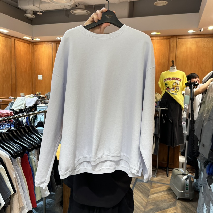 GARMENT-P東大門實拍女士新款26春季推薦休閑人氣時尚衛衣GARMENT衛衣圖色2藍色