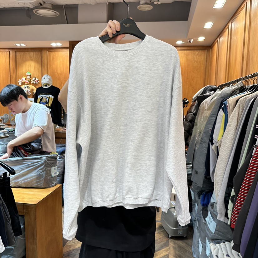 GARMENT-P東大門實拍女士新款26春季推薦休閑人氣時尚衛衣GARMENT衛衣圖色6灰白色