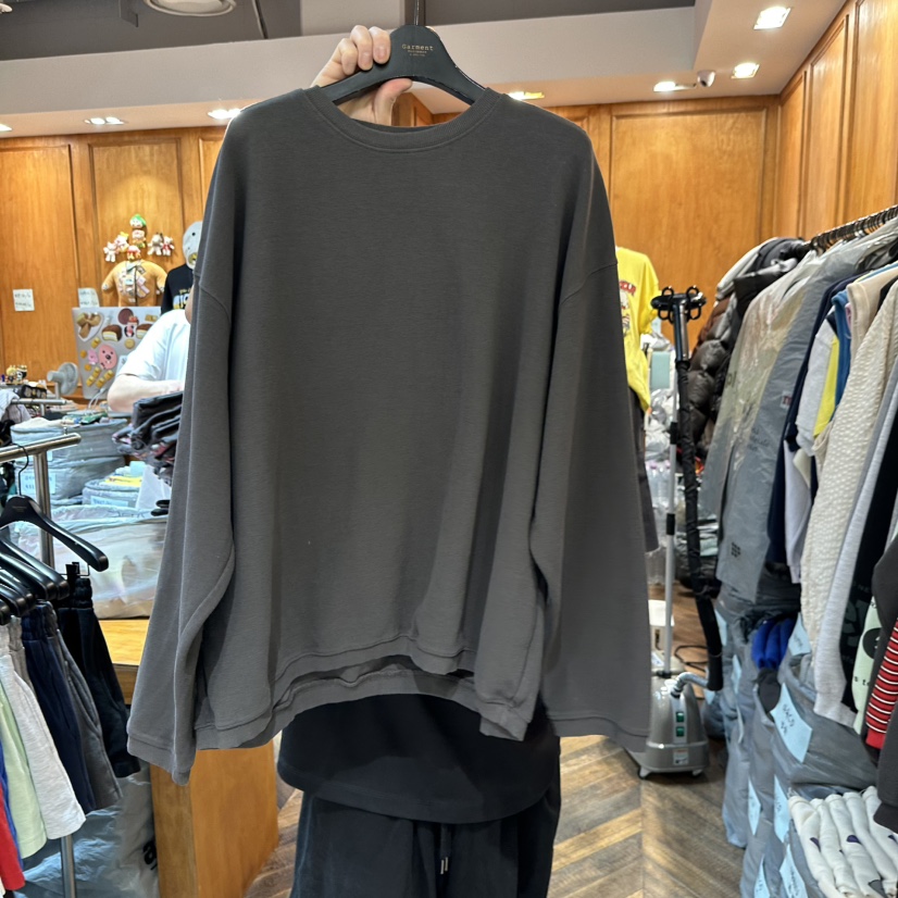 GARMENT-P東大門實拍女士新款26春季推薦休閑人氣時尚衛衣GARMENT衛衣圖色8墨色