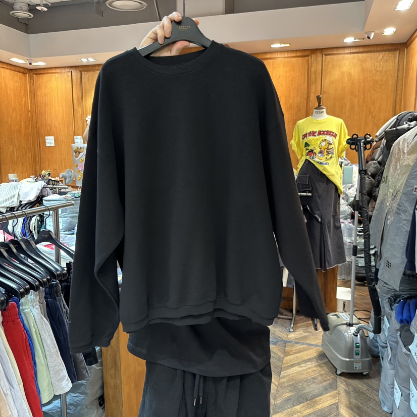 GARMENT-P東大門實拍女士新款26春季推薦休閑人氣時尚衛衣GARMENT衛衣圖色9黑色