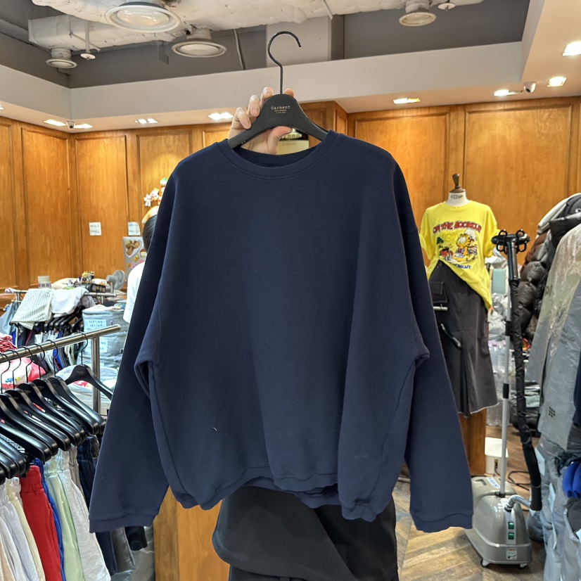 GARMENT-P東大門實拍女士新款26春季推薦休閑人氣時尚衛衣GARMENT衛衣圖色11深藍色