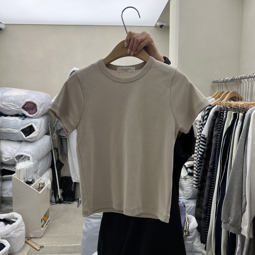 BREEZE東大門代購女裝新款職業推薦時尚人氣休閑26春季T恤BREEZET恤圖色2