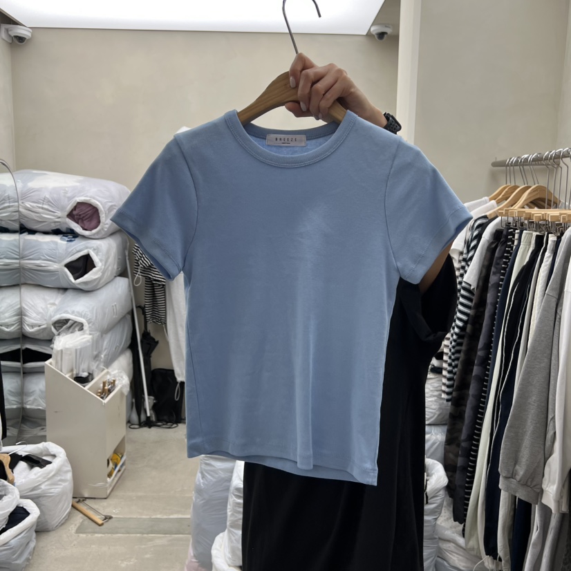 BREEZE東大門代購女裝新款職業推薦時尚人氣休閑26春季T恤BREEZET恤圖色3