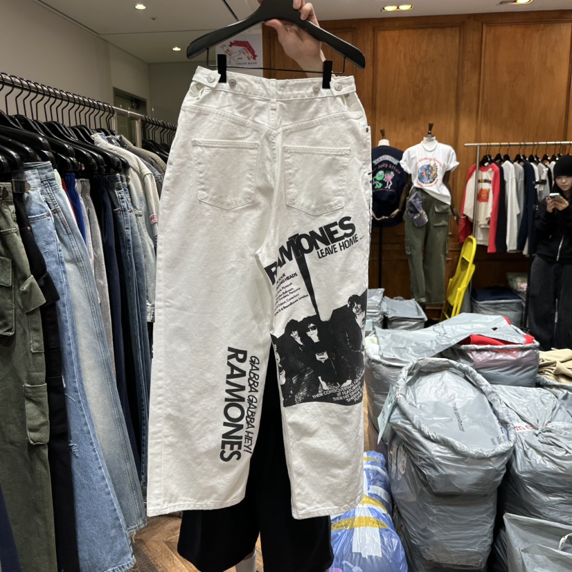 GARMENT-P東大門直郵女裝新品時尚休閑人氣26春季休閑褲刺繡GARMENT休閑褲