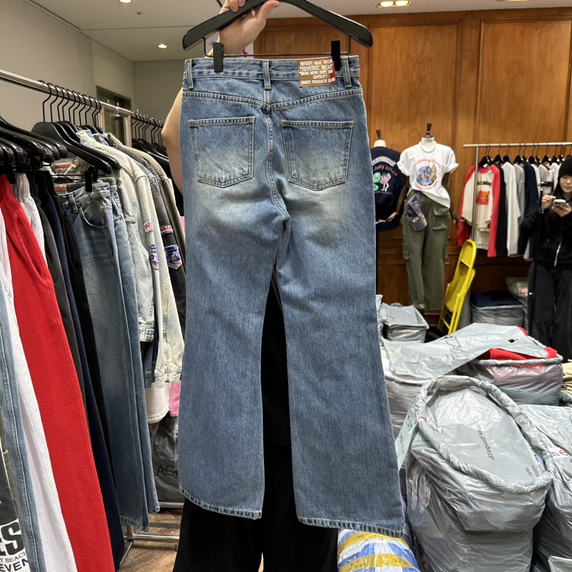 GARMENT-P韓國代購女裝新品26春季時尚休閑人氣牛仔褲喇叭GARMENT牛仔褲