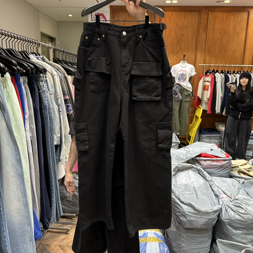 GARMENT-P東大門實拍女裝新款推薦職業休閑26春季休閑褲口袋GARMENT休閑褲