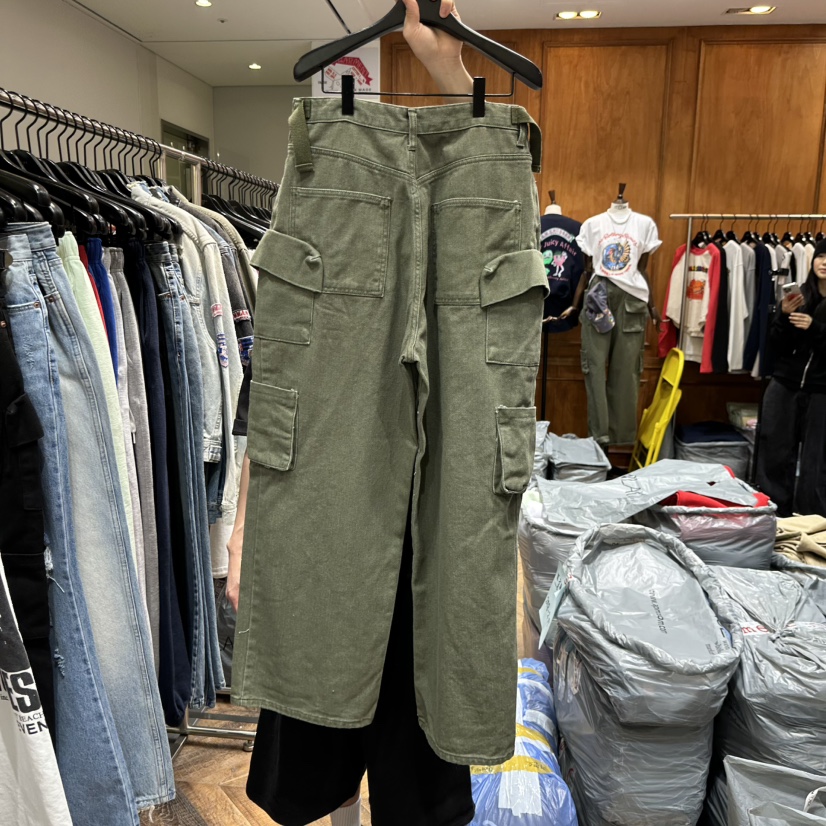 GARMENT-P東大門實拍女裝新款推薦職業休閑26春季休閑褲口袋GARMENT休閑褲