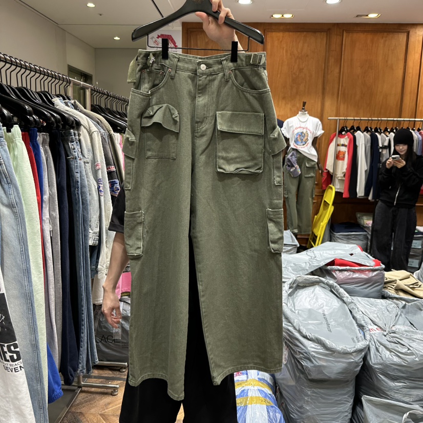 GARMENT-P東大門實拍女裝新款推薦職業休閑26春季休閑褲口袋GARMENT休閑褲圖色1