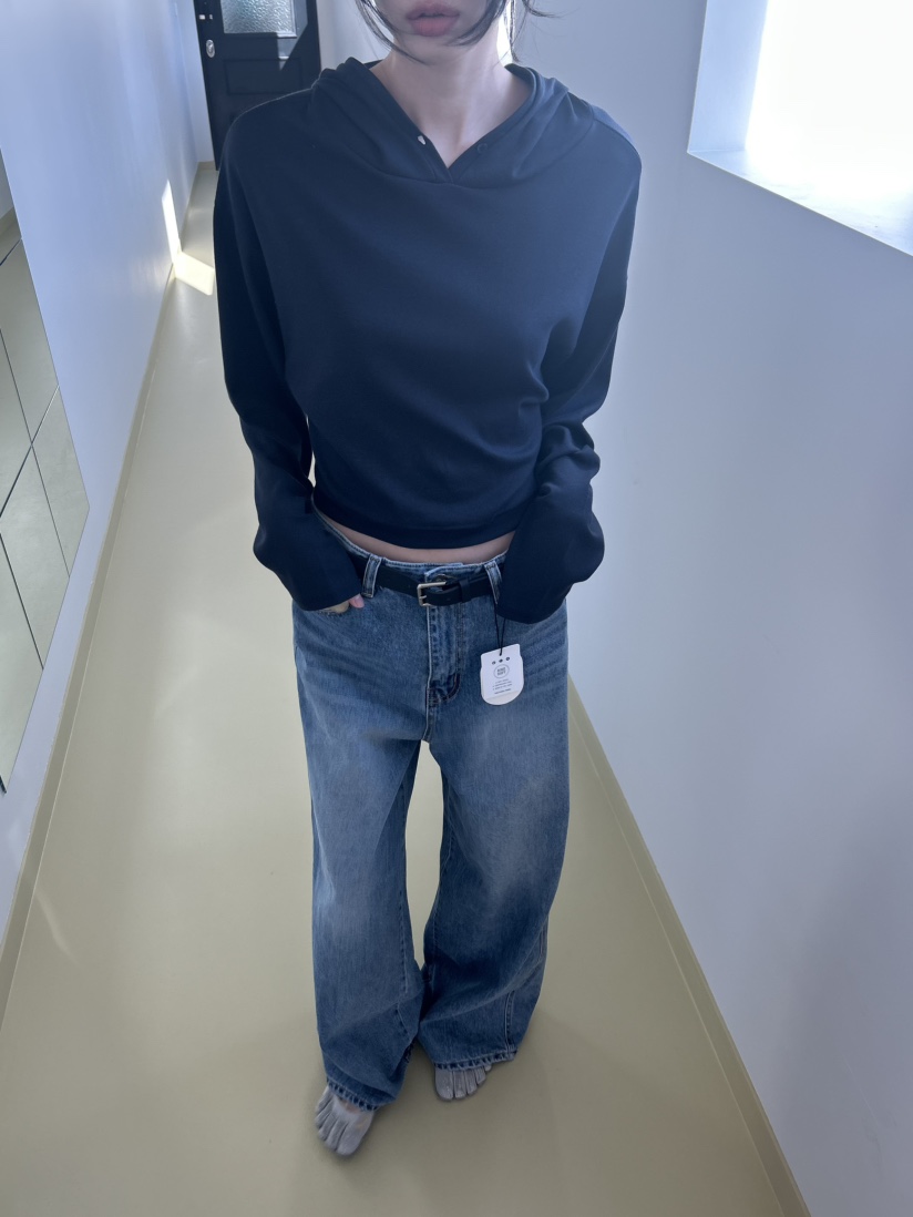 ME MO東大門直郵女士新品人氣職業26春夏熱賣長袖T恤連帽衫ME MO長袖T恤