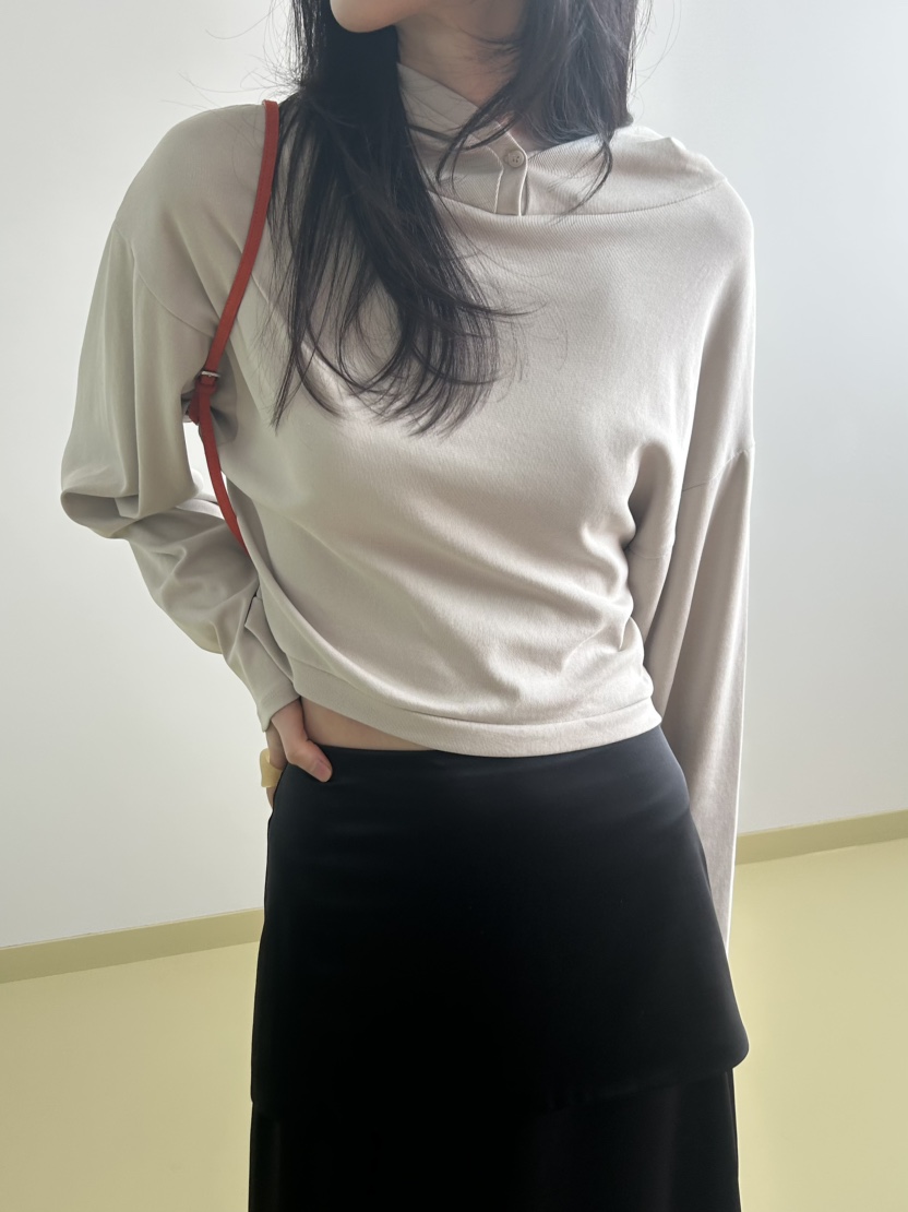 ME MO東大門直郵女士新品人氣職業26春夏熱賣長袖T恤連帽衫ME MO長袖T恤圖色3