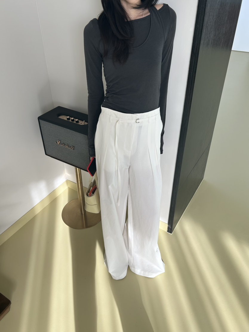 ME MO韓國代購女裝新款26春夏時尚職業推薦正裝褲西褲系帶ME MO正裝褲/西褲