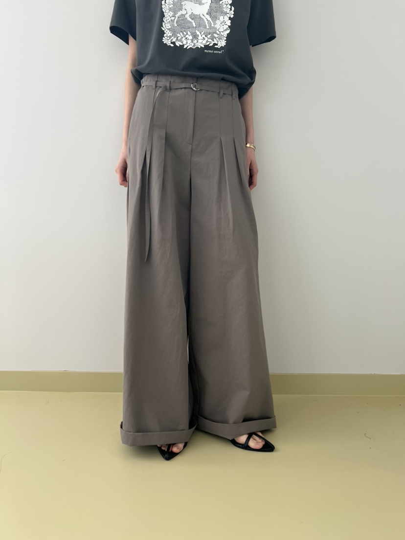 ME MO韓國代購女裝新款26春夏時尚職業推薦正裝褲西褲系帶ME MO正裝褲/西褲圖色1