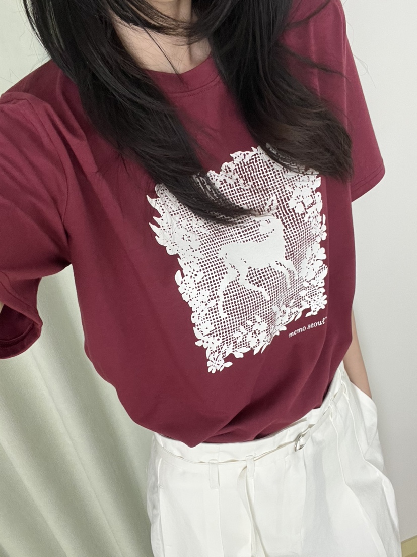 ME MO韓國直郵女裝新款時尚人氣真品推薦熱賣休閑職業T恤ME MOT恤