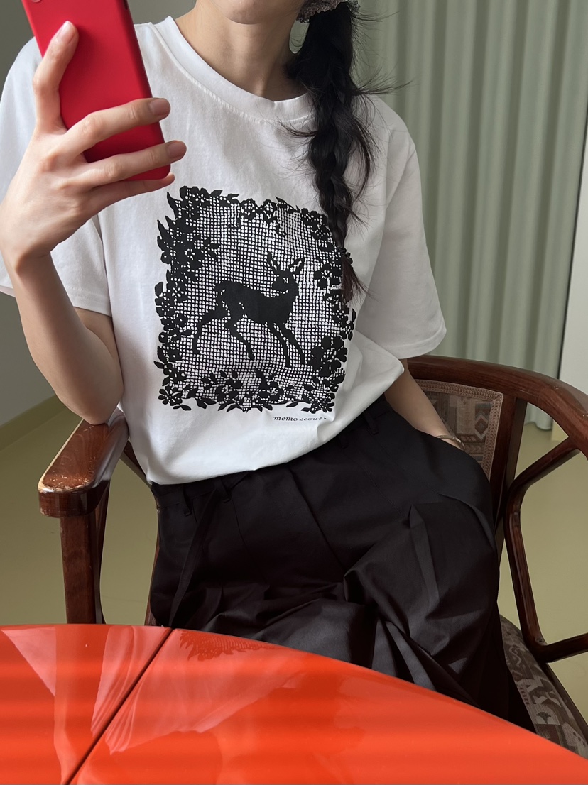 ME MO韓國直郵女裝新款時尚人氣真品推薦熱賣休閑職業T恤ME MOT恤圖色1