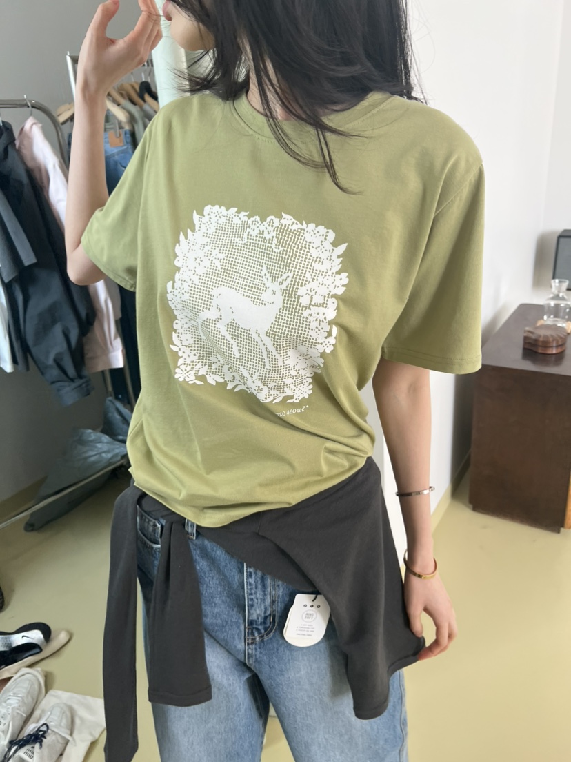 ME MO韓國直郵女裝新款時尚人氣真品推薦熱賣休閑職業T恤ME MOT恤圖色2