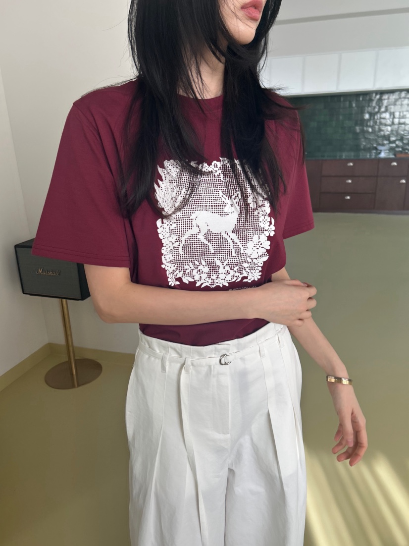 ME MO韓國直郵女裝新款時尚人氣真品推薦熱賣休閑職業T恤ME MOT恤圖色3