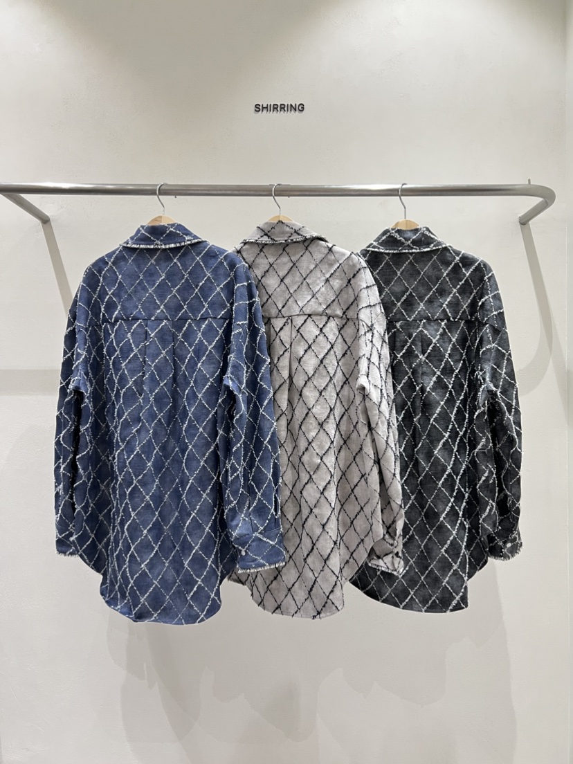 SHIRRING韓國代購女士新品時尚真品熱賣休閑人氣襯衫蕾絲衫SHIRRING襯衫/蕾絲衫