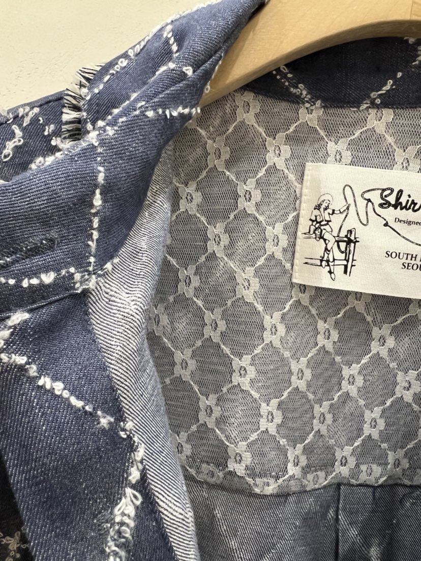 SHIRRING韓國代購女士新品時尚真品熱賣休閑人氣襯衫蕾絲衫SHIRRING襯衫/蕾絲衫