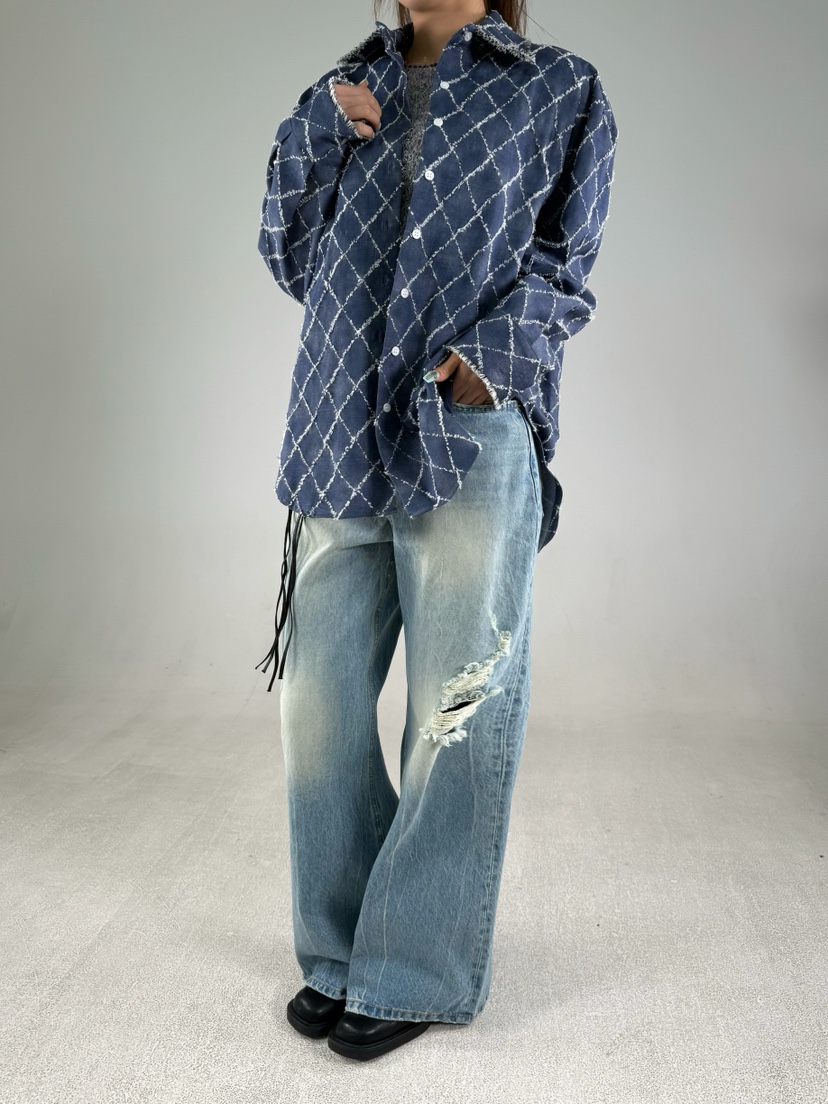 SHIRRING韓國代購女士新品時尚真品熱賣休閑人氣襯衫蕾絲衫SHIRRING襯衫/蕾絲衫