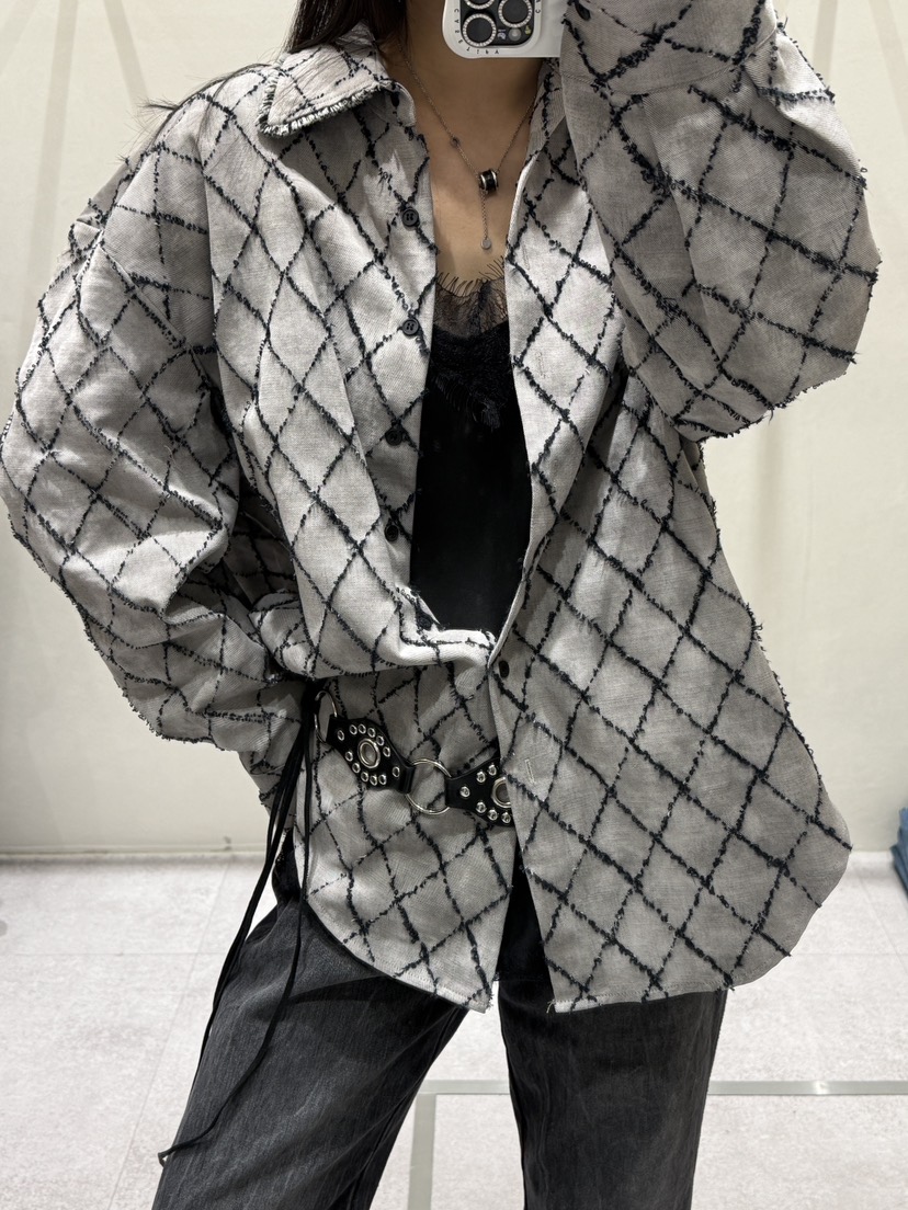 SHIRRING韓國代購女士新品時尚真品熱賣休閑人氣襯衫蕾絲衫SHIRRING襯衫/蕾絲衫