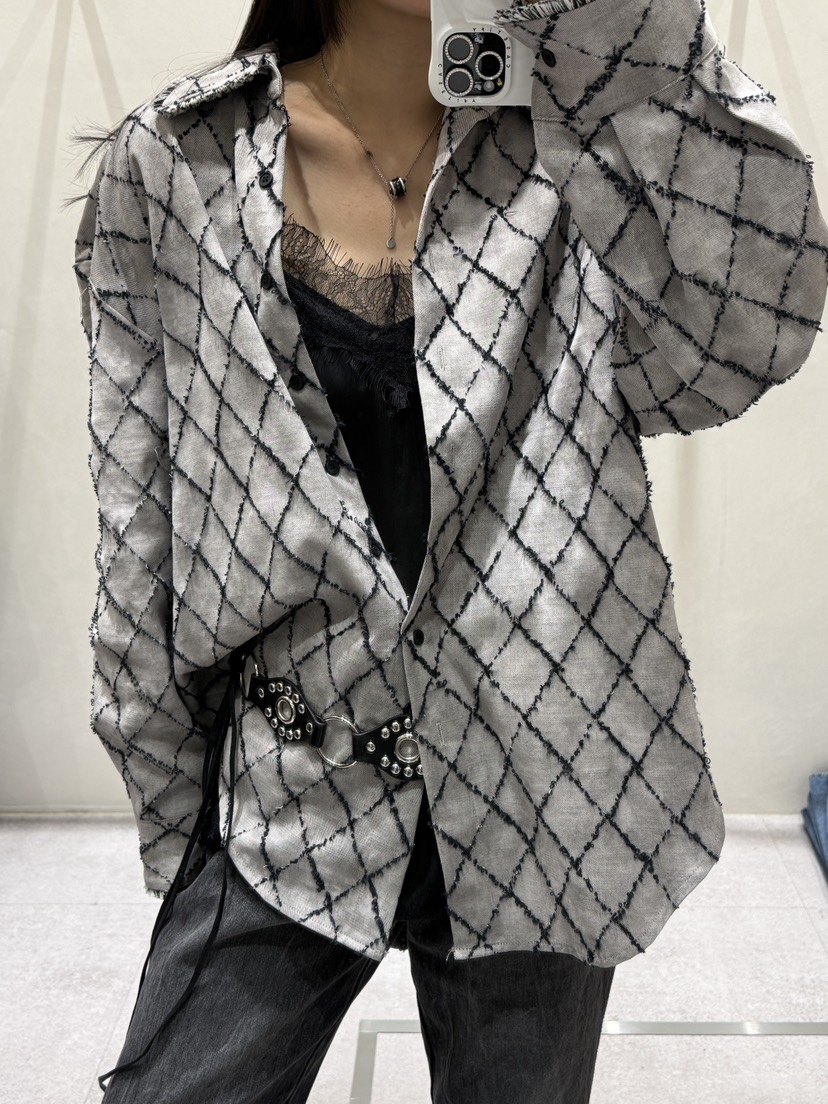 SHIRRING韓國代購女士新品時尚真品熱賣休閑人氣襯衫蕾絲衫SHIRRING襯衫/蕾絲衫