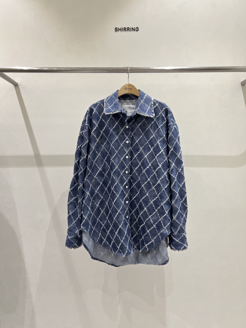 SHIRRING韓國代購女士新品時尚真品熱賣休閑人氣襯衫蕾絲衫SHIRRING襯衫/蕾絲衫圖色2