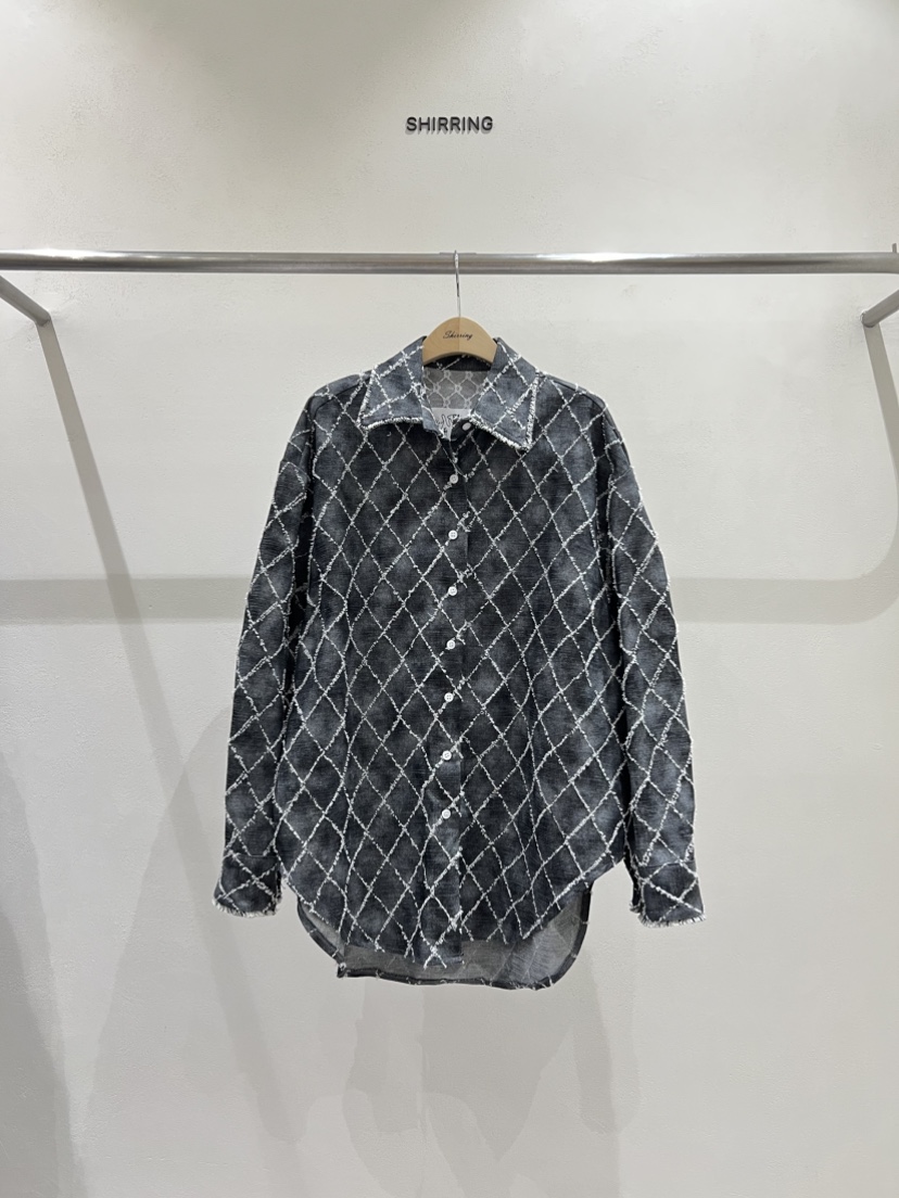 SHIRRING韓國代購女士新品時尚真品熱賣休閑人氣襯衫蕾絲衫SHIRRING襯衫/蕾絲衫圖色3