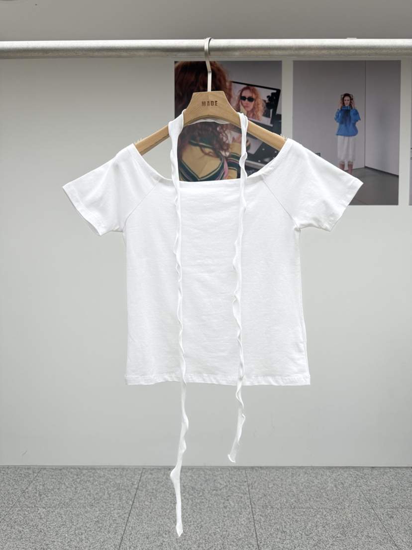 MADE-P韓國代購女士新款休閑時尚人氣真品T恤含脖帶圍巾MADE-PT恤圖色1