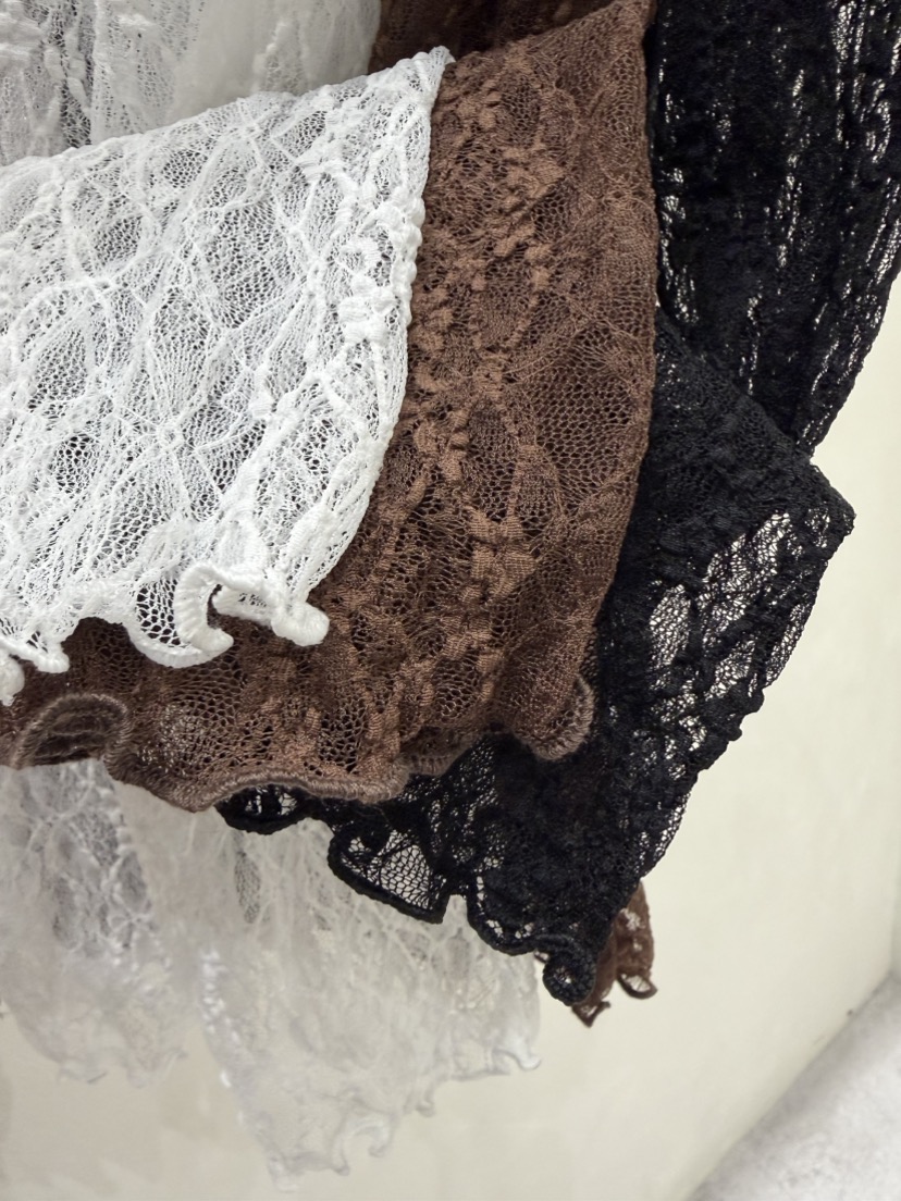 SHIRRING韓國代購女士新款職業休閑時尚真品推薦長袖T恤蕾絲SHIRRING長袖T恤