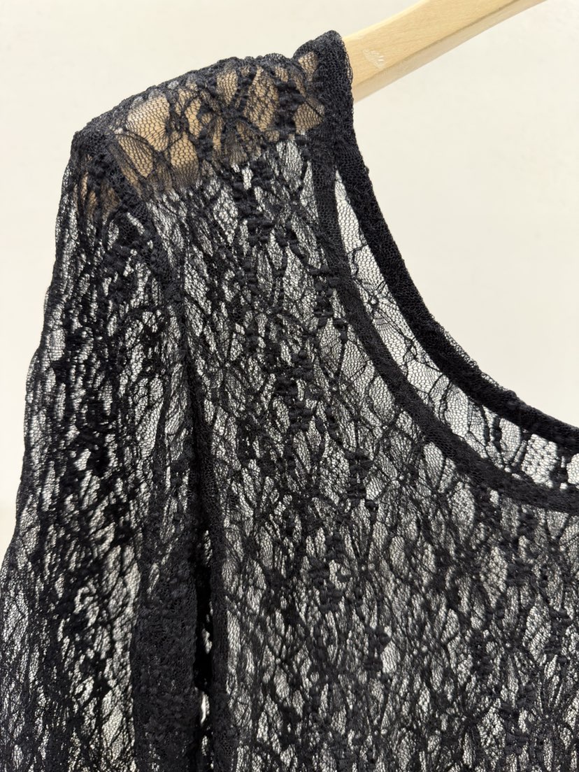 SHIRRING韓國代購女士新款職業休閑時尚真品推薦長袖T恤蕾絲SHIRRING長袖T恤