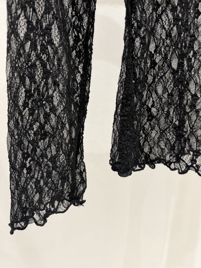 SHIRRING韓國代購女士新款職業休閑時尚真品推薦長袖T恤蕾絲SHIRRING長袖T恤