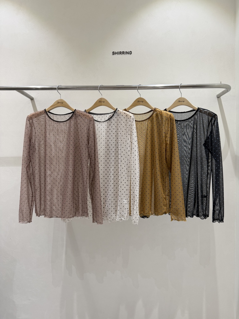 SHIRRING東大門直郵女士新款時尚休閑真品熱賣26春夏長袖T恤SHIRRING長袖T恤