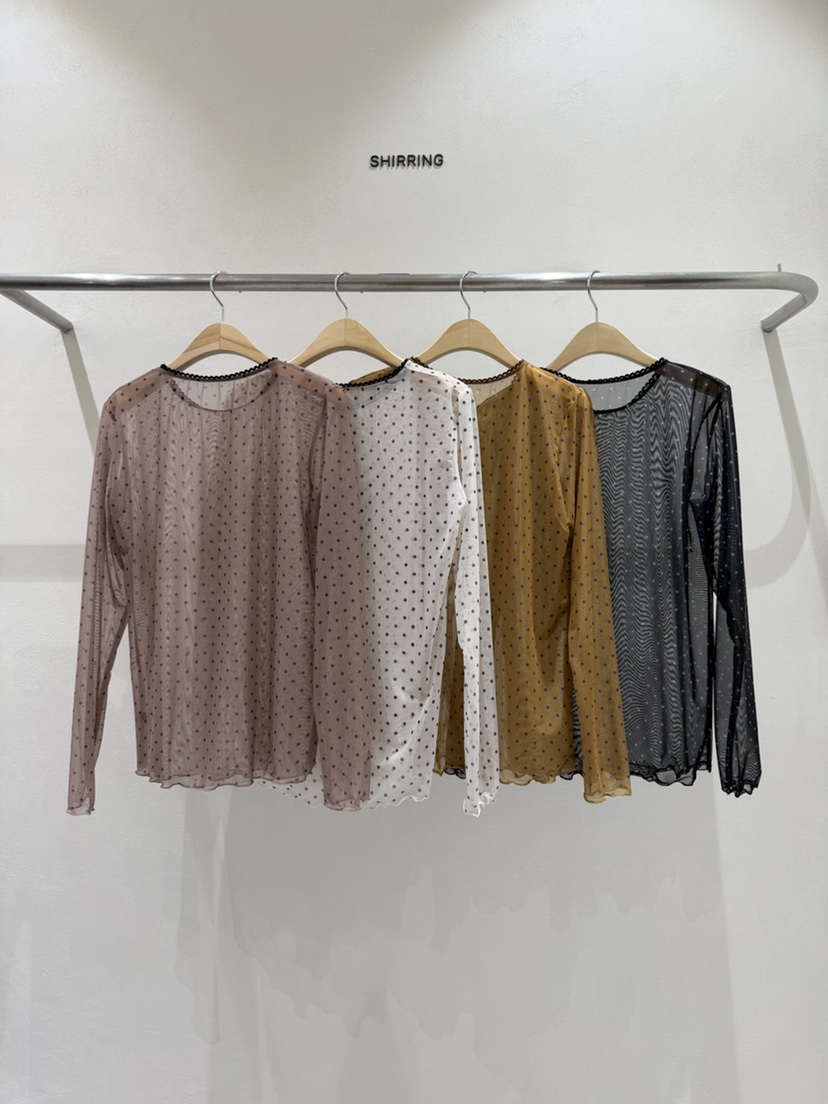 SHIRRING東大門直郵女士新款時尚休閑真品熱賣26春夏長袖T恤SHIRRING長袖T恤
