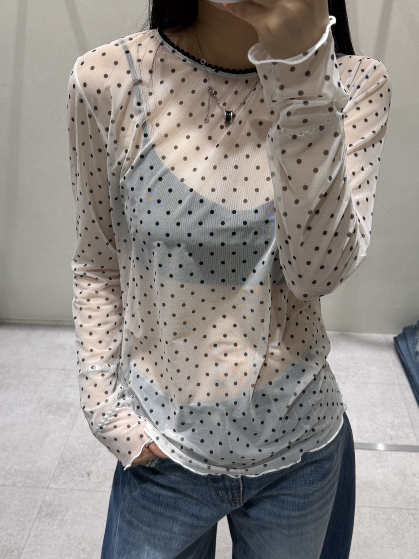 SHIRRING東大門直郵女士新款時尚休閑真品熱賣26春夏長袖T恤SHIRRING長袖T恤