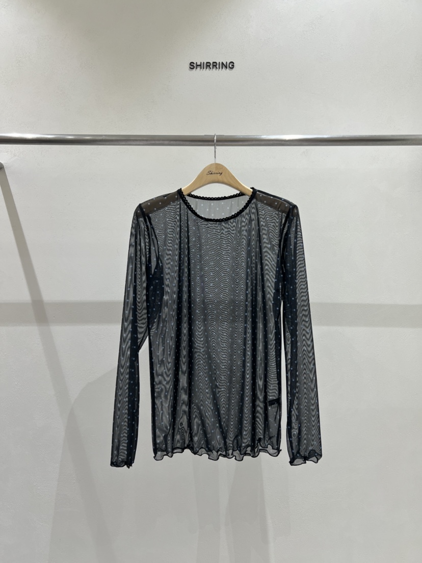 SHIRRING東大門直郵女士新款時尚休閑真品熱賣26春夏長袖T恤SHIRRING長袖T恤圖色1