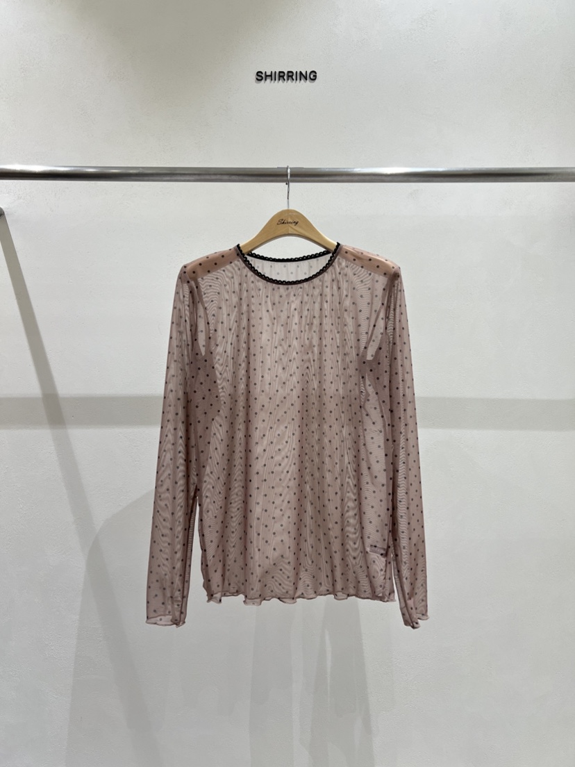 SHIRRING東大門直郵女士新款時尚休閑真品熱賣26春夏長袖T恤SHIRRING長袖T恤圖色4